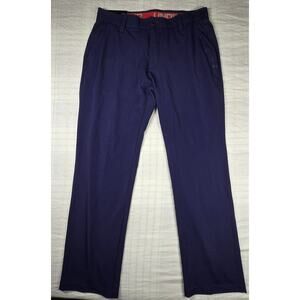 Under Armour Mens Pants Performance Moisture Wicking Straight Blue 34 X 30 NWT